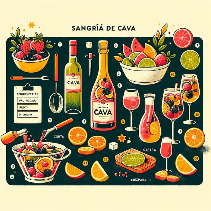 How to Make Cava Sangria Step by Step